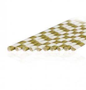 Splendid Eco-Friendly Biodegradable Multicolored Striped Paper Straws for Restaurant Party 